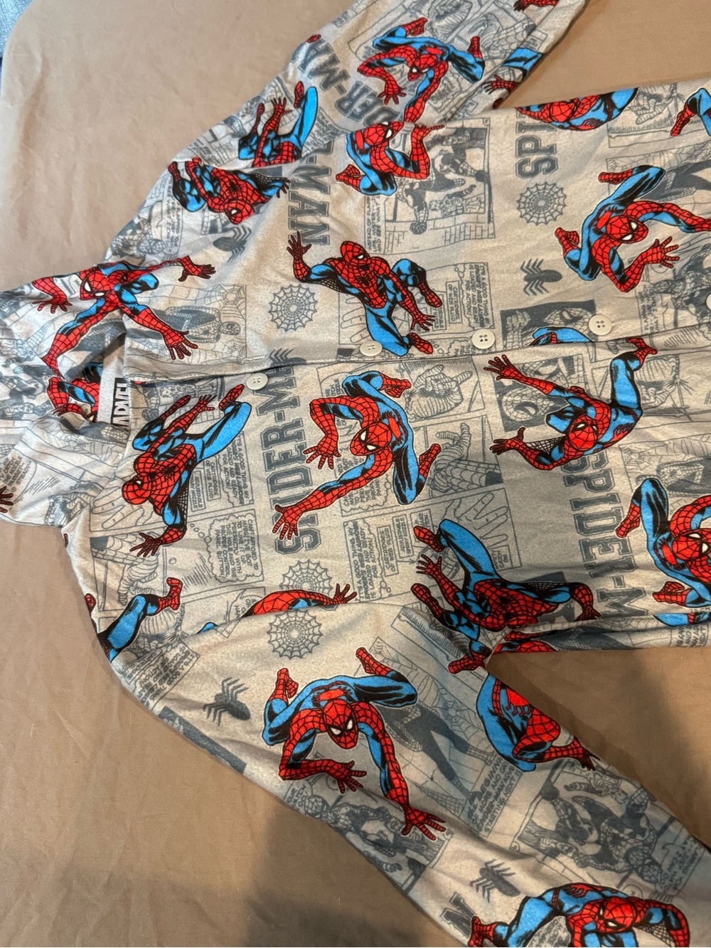 Marvel Spider-Man Graphic Tee - Red, Blue & Gray